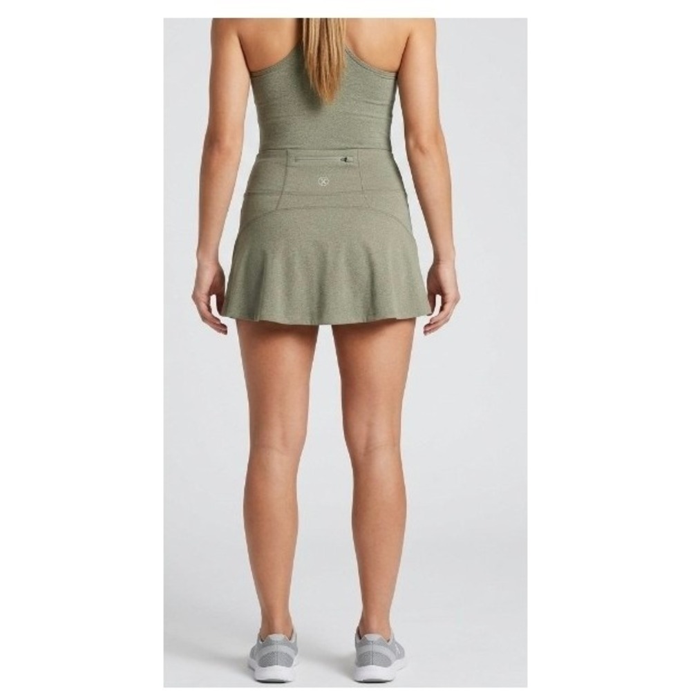 Hurley Womens Active Skort Size S Green Gray Heathered Tennis Golf Skirt Pocket - Picture 2 of 8